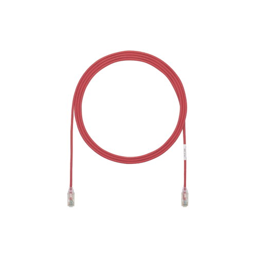 PANDUIT UTP28SP5RD Cable de Parcheo TX6, UTP Cat6, Diámetro Reducido (28AWG), Color Rojo, 5ft