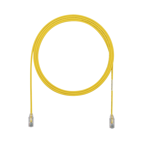 PANDUIT UTP28SP5YL Cable de Parcheo TX6, UTP Cat6, Diámetro Reducido (28AWG), Color Amarillo, 5ft