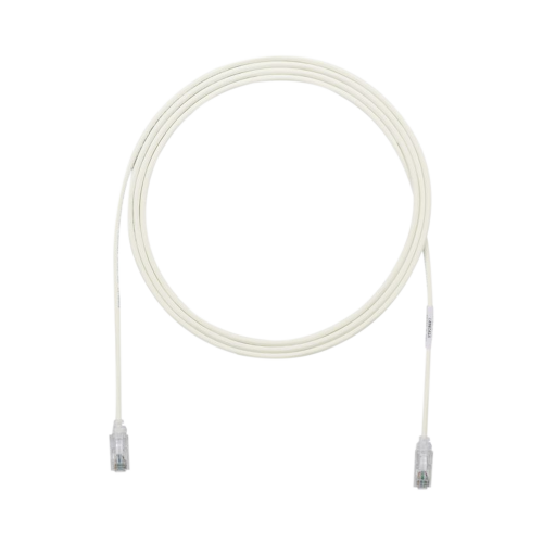 PANDUIT UTP28SP7GY Cable de Parcheo TX6, UTP Cat6, Diámetro Reducido (28AWG), Color Gris, 7ft