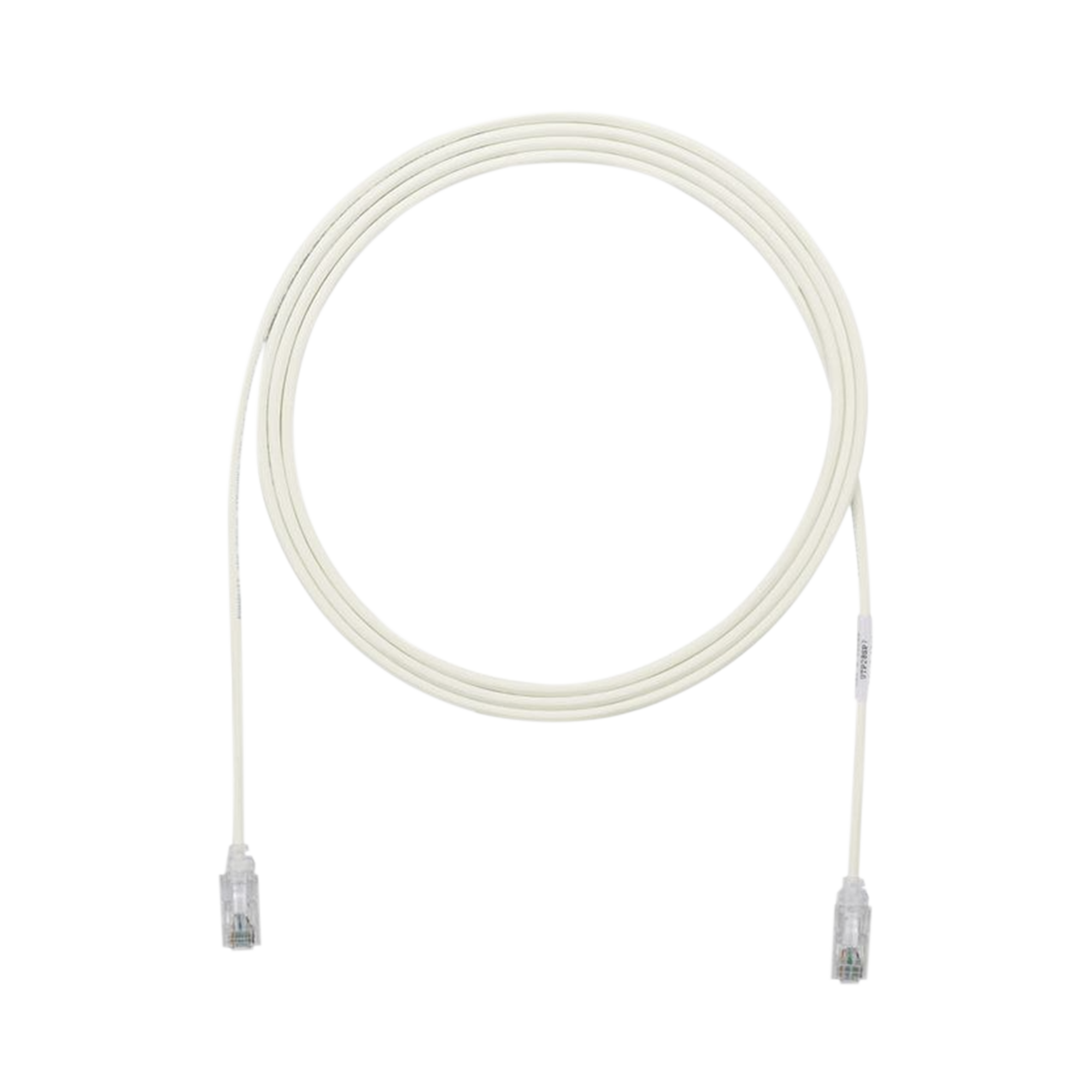 PANDUIT UTP28SP7GY Cable de Parcheo TX6, UTP Cat6, Diámetro Reducido (28AWG), Color Gris, 7ft