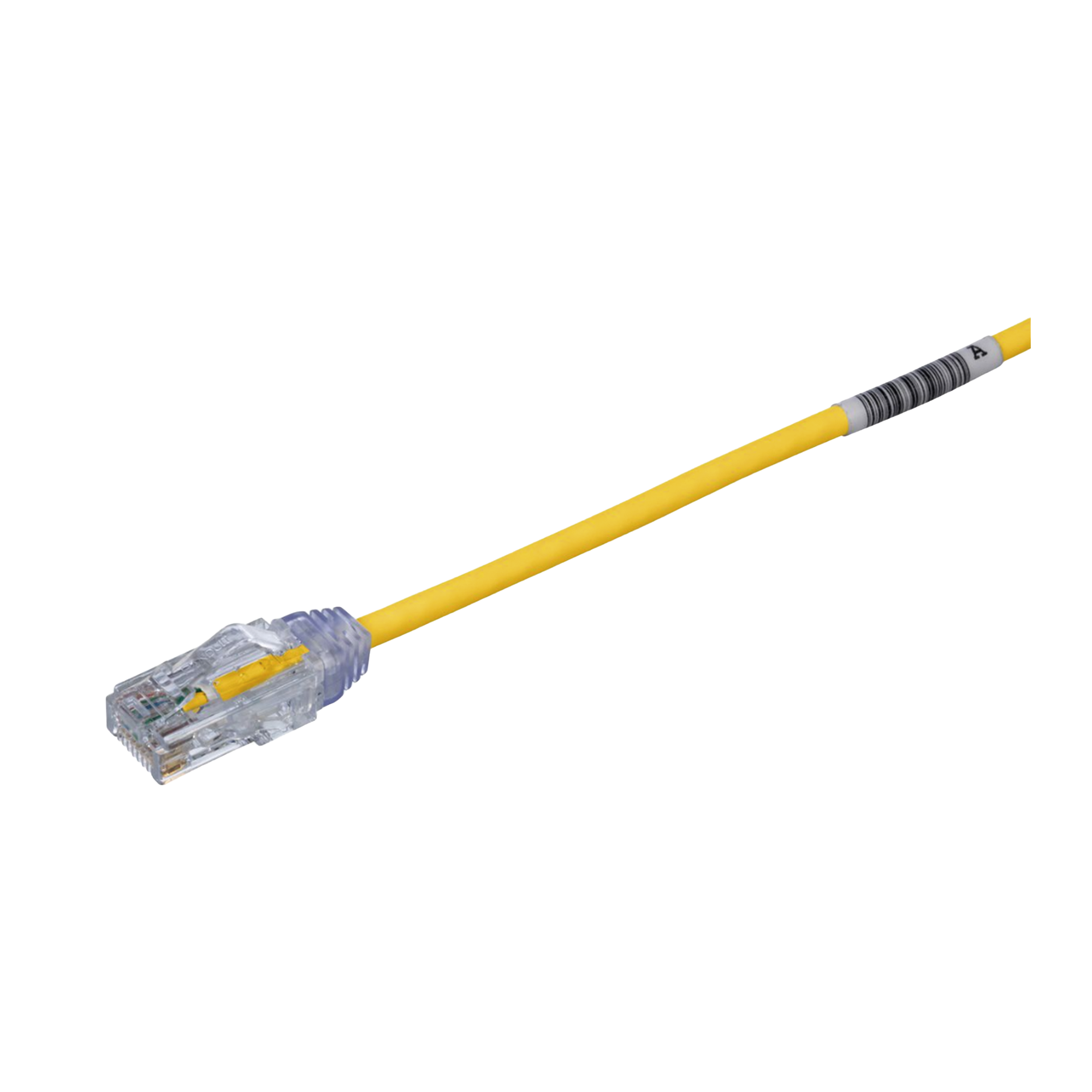 PANDUIT UTP28SP8INYL Cable de Parcheo TX6, UTP Cat6, Diámetro Reducido (28AWG), Color Amarillo, 8in (20.2cm)