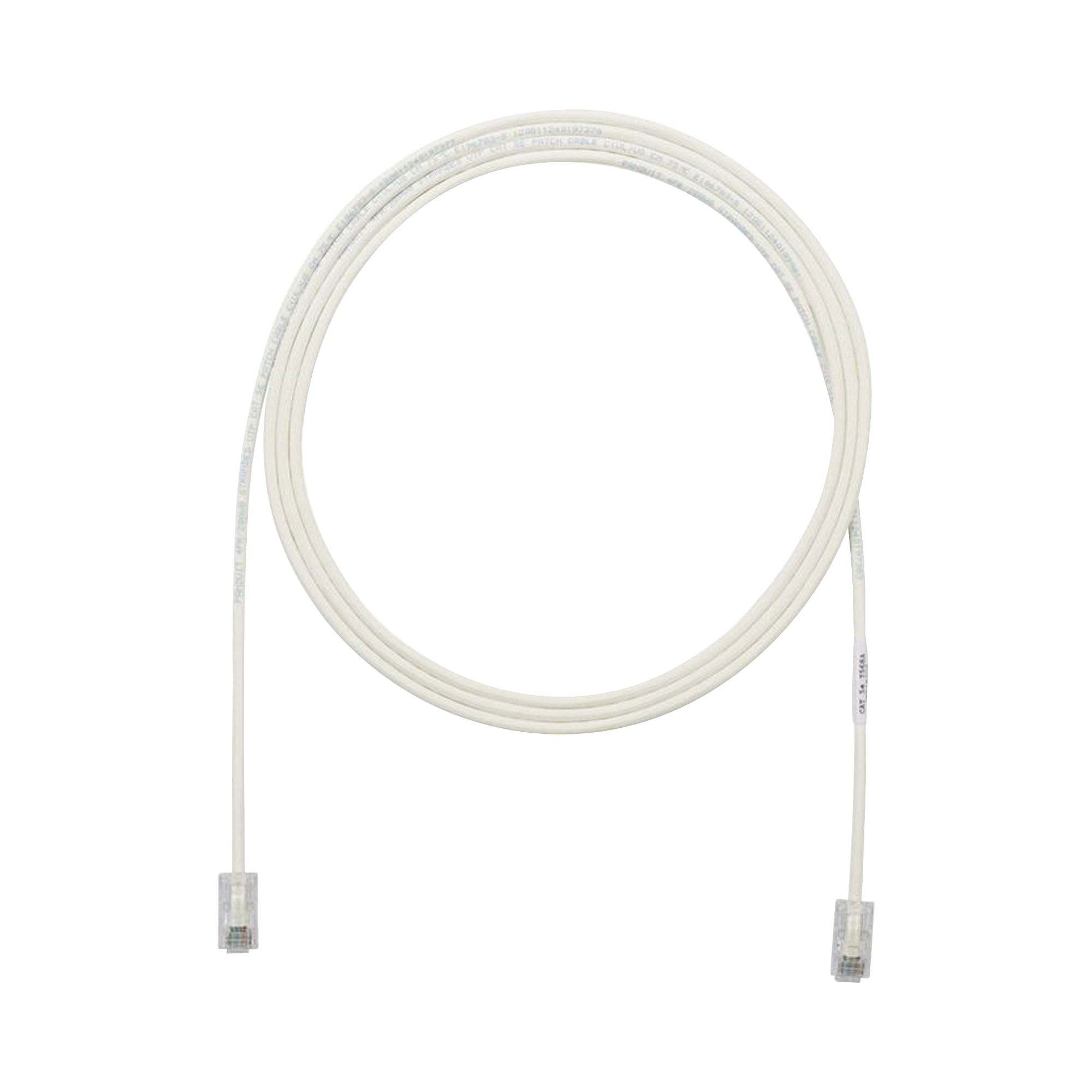 PANDUIT UTP28X20 Cable de Parcheo UTP Cat6A, CM/LSZH, Diámetro Reducido (28AWG), Color Blanco Mate, 20ft