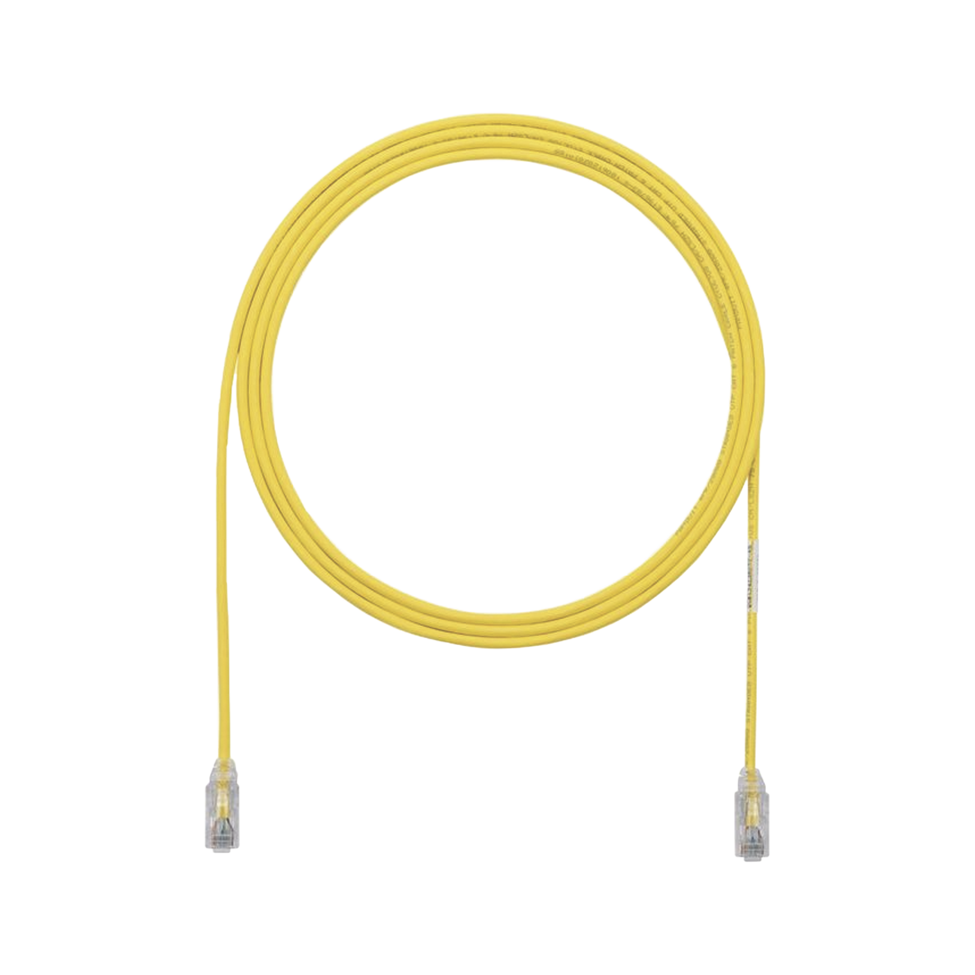 PANDUIT UTP28X3YL Cable de Parcheo UTP Cat6A, CM/LSZH, Diámetro Reducido (28AWG), Color Amarillo, 3ft