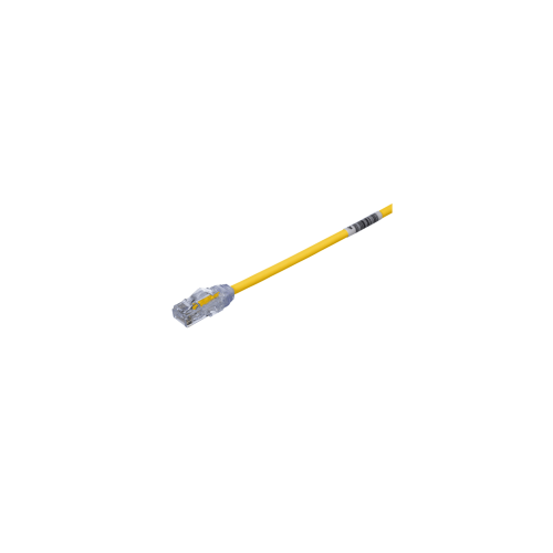 PANDUIT UTP28X4YL Cable de Parcheo UTP Cat6A, CM/LSZH, Diámetro Reducido (28AWG), Color Amarillo, 4ft