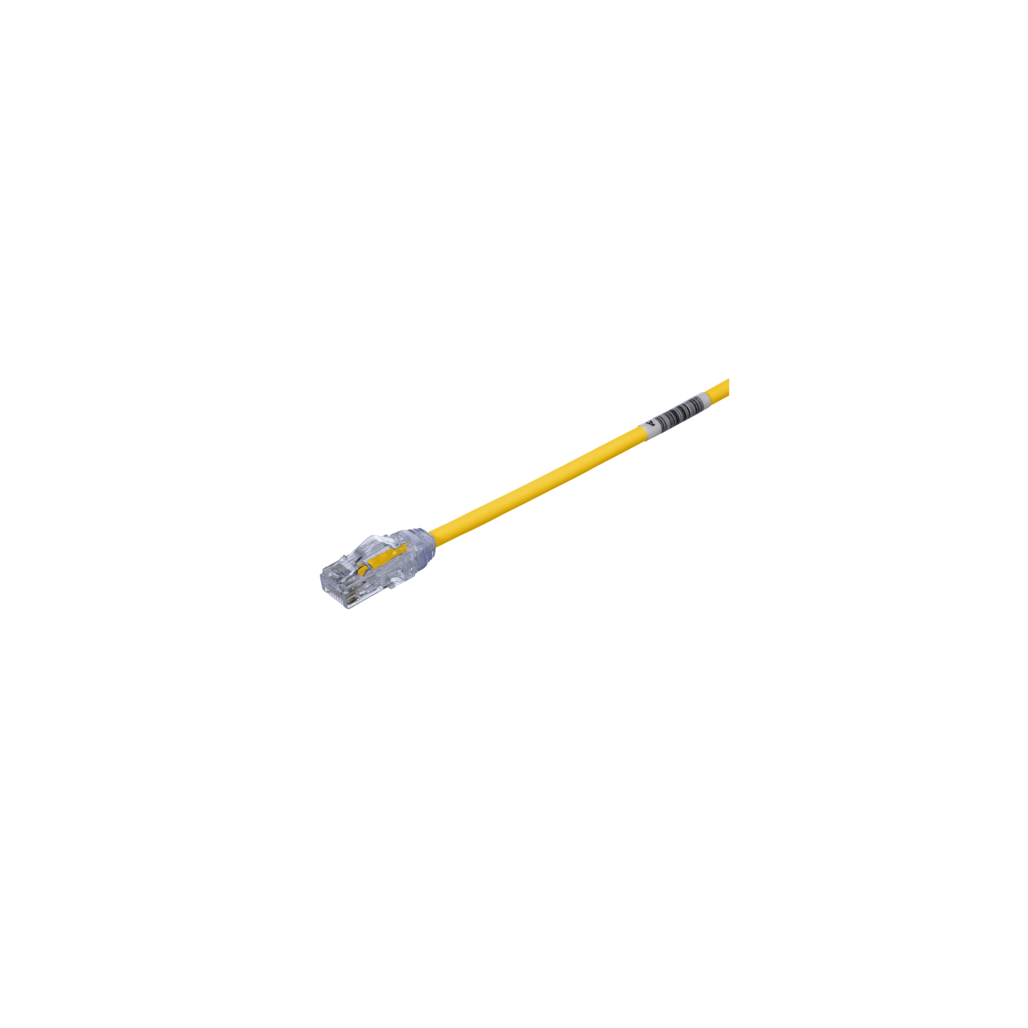 PANDUIT UTP28X4YL Cable de Parcheo UTP Cat6A, CM/LSZH, Diámetro Reducido (28AWG), Color Amarillo, 4ft