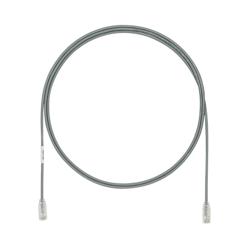 PANDUIT UTP28X7GY Cable de Parcheo UTP Cat6A, CM/LSZH, Diámetro Reducido (28AWG), Color Gris, 7ft