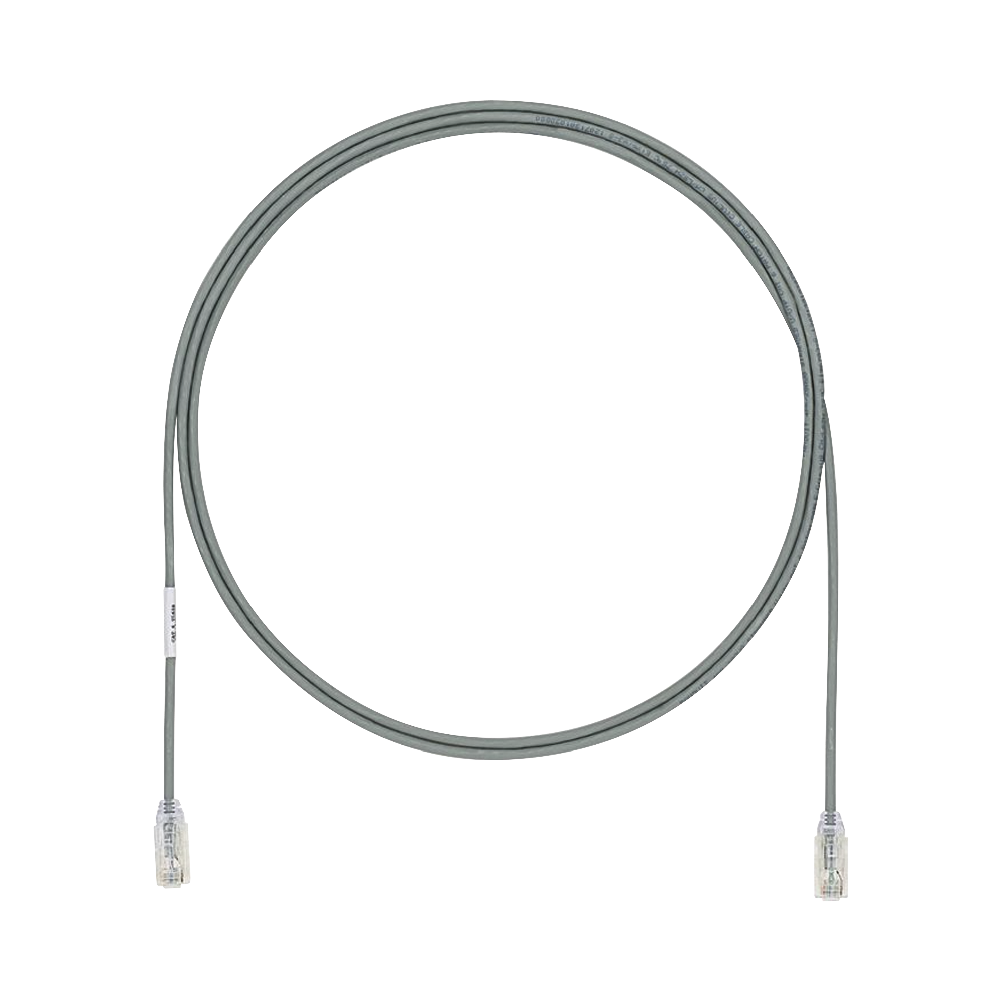 PANDUIT UTP28X7GY Cable de Parcheo UTP Cat6A, CM/LSZH, Diámetro Reducido (28AWG), Color Gris, 7ft