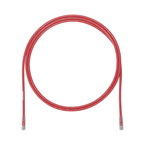 PANDUIT UTP6AX3RD Cable de Parcheo UTP, Cat6A, 24 AWG, CM, Color Rojo, 3ft