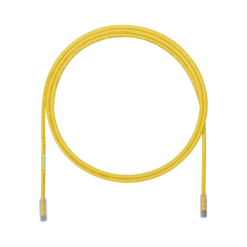 PANDUIT UTP6AX3YL Cable de Parcheo UTP, Cat6A, 24 AWG, CM, Color Amarillo, 3ft