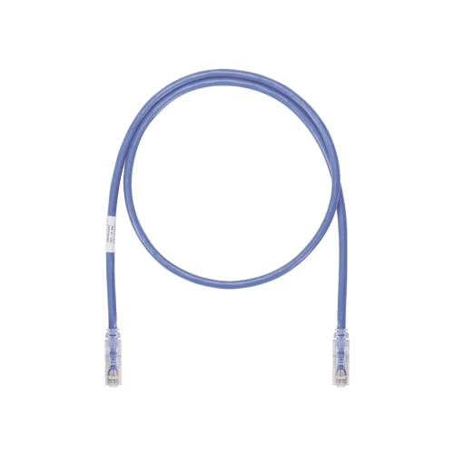 PANDUIT UTP6AX50BU Cable de Parcheo UTP, Cat6A, 24 AWG, CM, Color Azul, 50ft