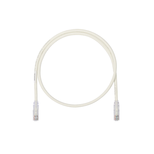PANDUIT UTP6AX7 Cable de Parcheo UTP, Cat6A, 24 AWG, CM, Color Blanco, 7ft
