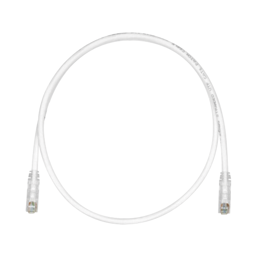 PANDUIT UTPSP15Y Cable de Parcheo TX6, UTP Cat6, 24 AWG, CM, Color Blanco Mate, 15ft