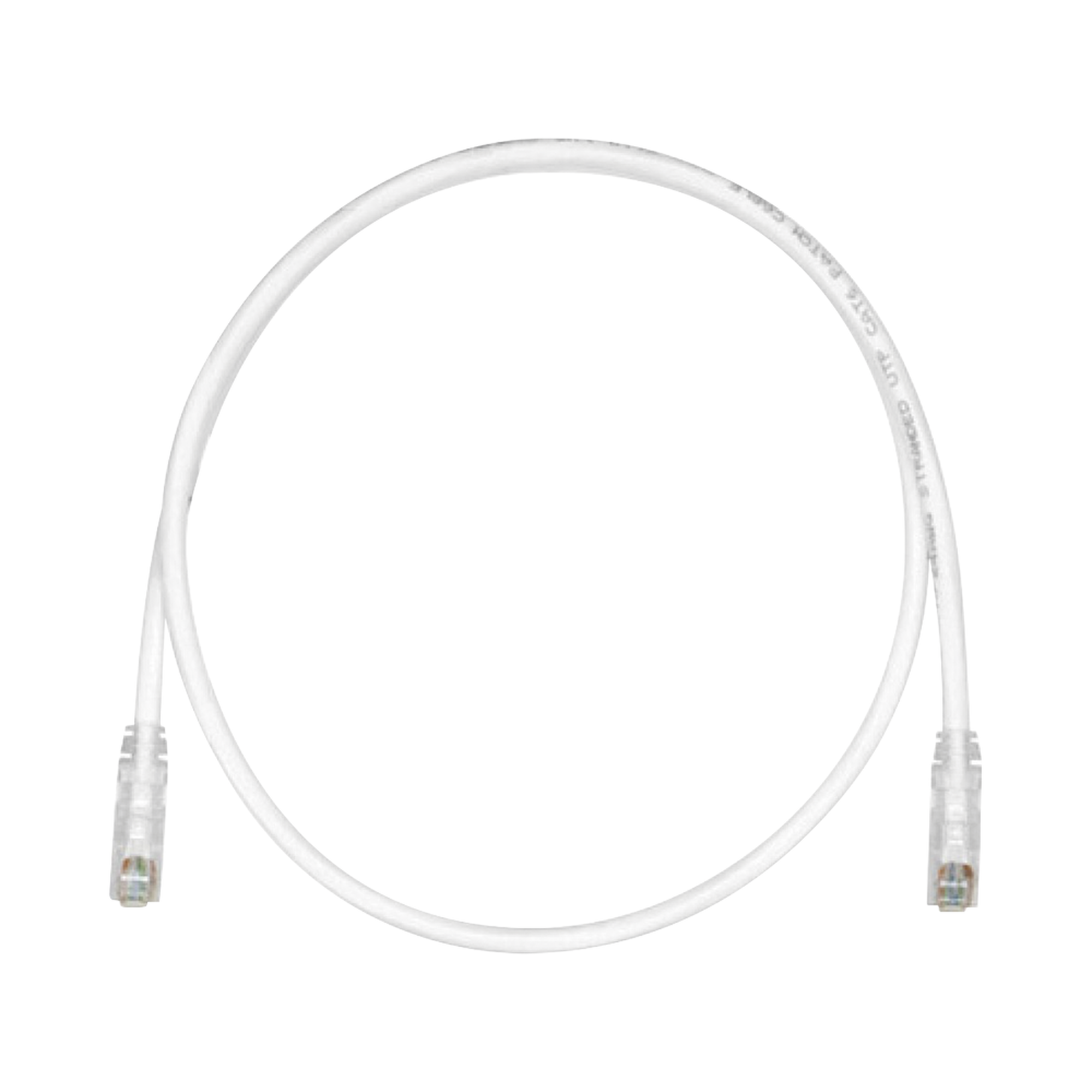 PANDUIT UTPSP15Y Cable de Parcheo TX6, UTP Cat6, 24 AWG, CM, Color Blanco Mate, 15ft