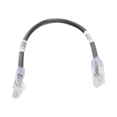 PANDUIT UTPSP1BLY Cable de Parcheo TX6, UTP Cat6, 24 AWG, CM, Color Negro, 1ft