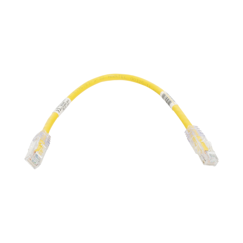 PANDUIT UTPSP1YLY Cable de Parcheo TX6, UTP Cat6, 24 AWG, CM, Color Amarillo, 1ft