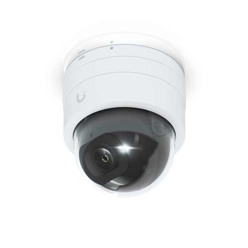 UBIQUITI UVC-G5-DOME-ULTRA Cámara IP UniFi G5 Domo Ultra, de bajo perfil para interior, 2K (4MPX), ángulo amplio 102.4°, visión nocturna IR hasta 20 mts, detección de eventos, para pared o techo