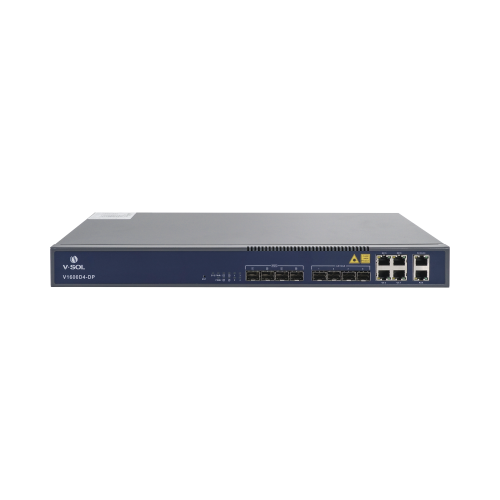 V-SOL V1600D4-DP OLT de 4 puertos EPON con 8 puertos Uplink (4 puertos Gigabit Ethernet + 4 puertos Gigabit Ethernet SFP) , hasta 256 ONUS,