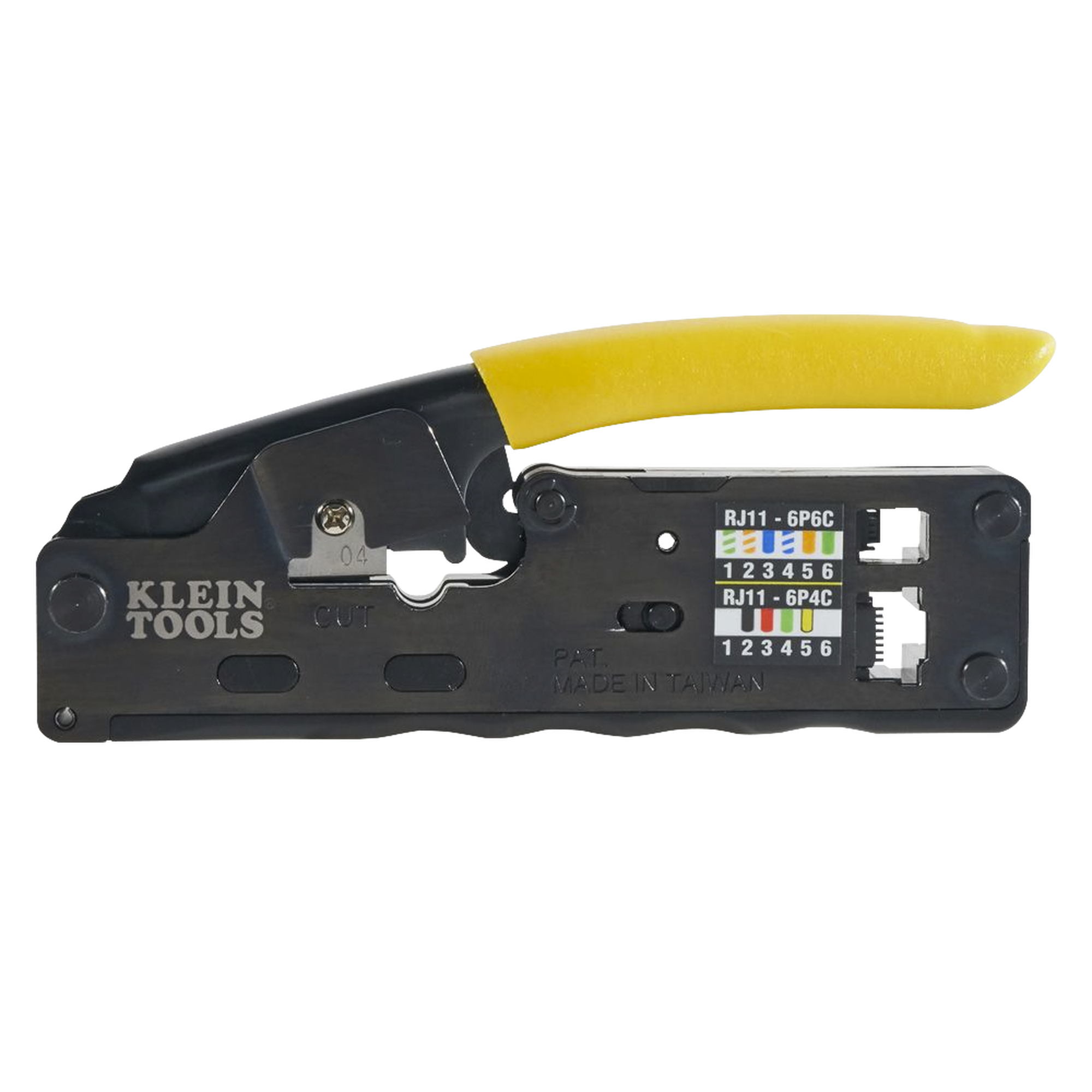 KLEIN TOOLS VDV-226-107 Ponchadora/Pelacables/Cortacables Compacta con Matraca para Conectores RJ45 y RJ11/RJ12.