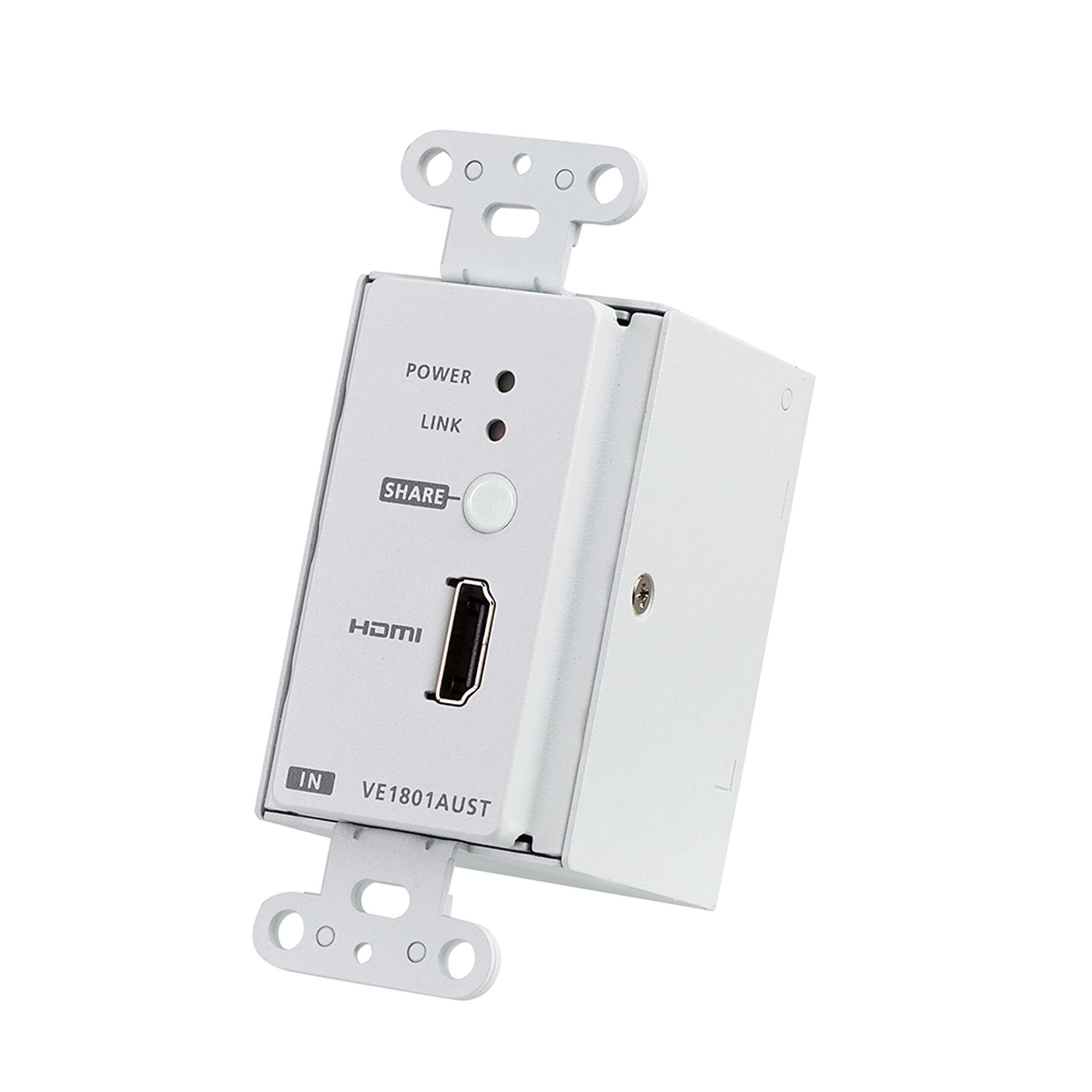 ATEN VE1801AUST Transmisor HDMI | 4K a 40 metros | HDBaseT-Lite con placa de pared estadounidense/PoH