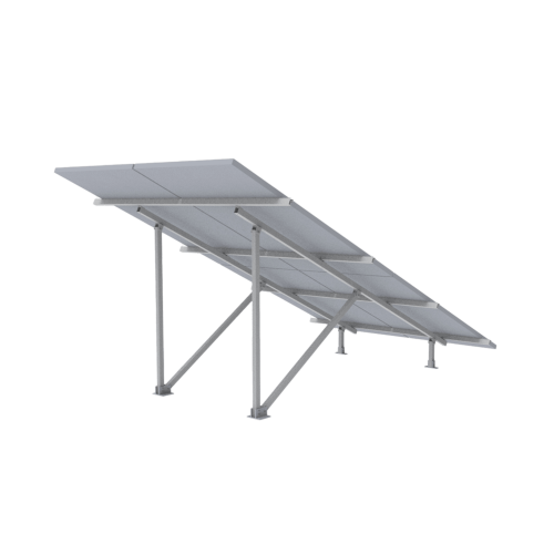 EPCOM POWERLINE VEKTOR5R2X2 Montaje para Panel Solar 2X2, Riel 5 de 2700mm para Módulos con Espesor de 30-35mm, Vel. de Viento Máx. 136km/h