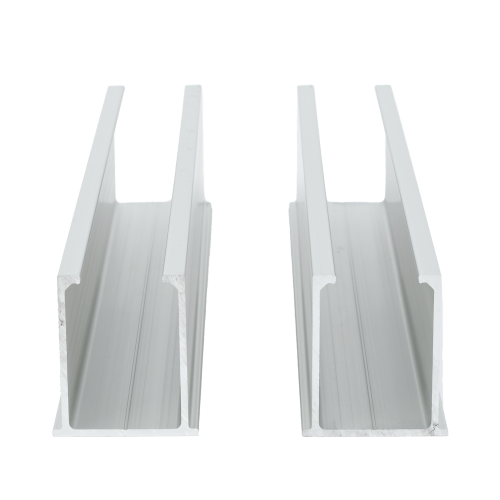 EPCOM POWERLINE VEKTORMINI Juego de 2 Mini Rieles De Aluminio para Montaje de Módulos Solares en Techo (Instalación plana 0°). Incluye 4 Tornillos Perforantes.