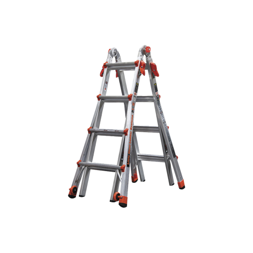 Little Giant Ladder Systems VELOCITY-M17-IA Escalera Multi-Posiciones de 5.18 m (17′) para Superficies Inclinadas (SKU 15417-001).