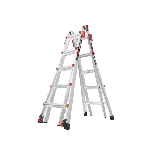 Little Giant Ladder Systems VELOCITYM22IA Escalera Multi-Posiciones de 6.7 m (22′) para Suelos Inclinados o con Desniveles.