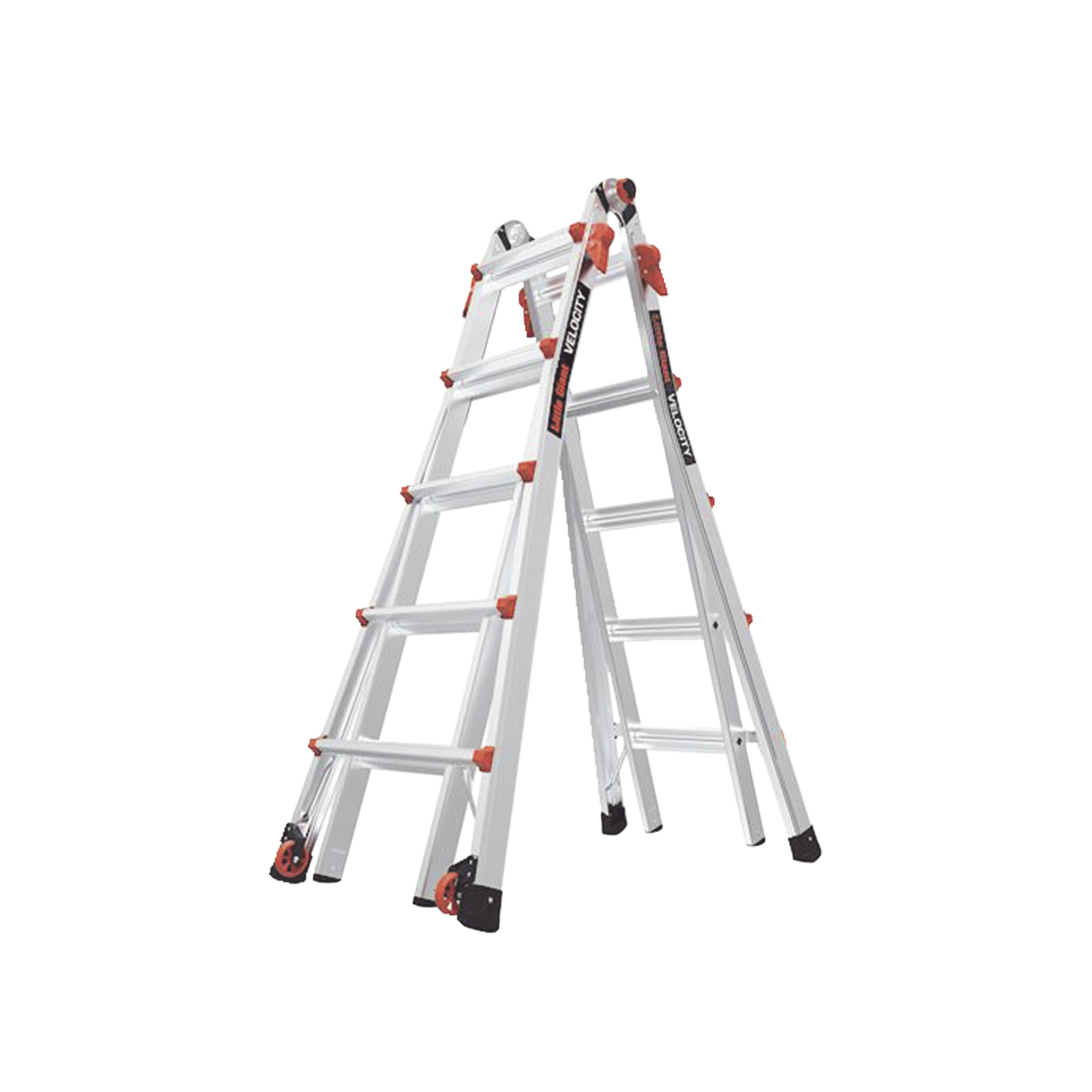 Little Giant Ladder Systems VELOCITYM22IA Escalera Multi-Posiciones de 6.7 m (22′) para Suelos Inclinados o con Desniveles.