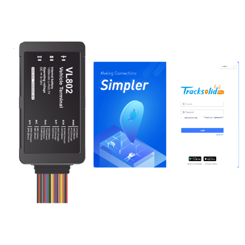 JIMIIOT VL802PROMO Localizador vehicular 4G Boton de Emergencia y Relevador incluidos, detección de apertura de puertas, multiples salidas digitales, compatible con sensor ultrasonico de combustible, primer año de licencia incluido (PTSCX)
