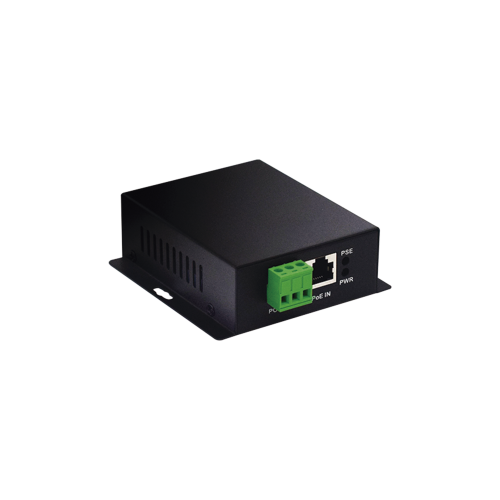 WI-TEK WI-POE61-24V Convertidor PoE Industrial, Entrada PoE 802.3 af/at, Salida PoE pasivo 24V, Conexión plug and play, Alcance de hasta 100 metros, Ideales para Enlaces Inalámbricos