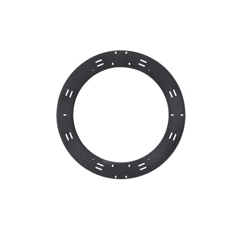 PANDUIT WMFS24 Raqueta de Almacenamiento y Gestión de Holgura Para Cables, de 24 in de Diámetro, Instalación en Pared o en Rack, Incluye 8 Cintas de Contacto de 12 in, Color Negro