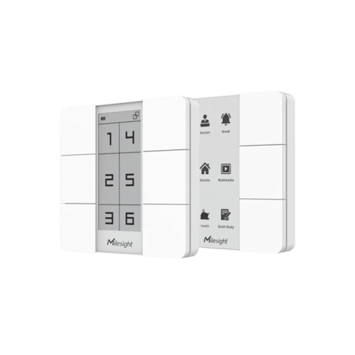 MILESIGHT WS156-915M Panel Inteligente con Botones Programables y Display Digital para Automatización LoRaWAN
