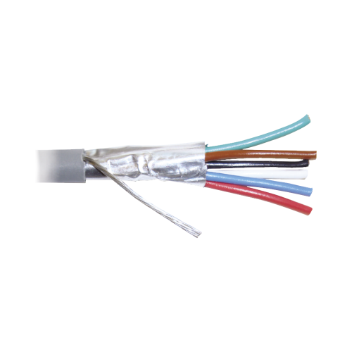 VIAKON WZ12 Bobina de 305 metros de cable 8 conductores, 22 AWG, tipo CMR, de color gris para aplicaciones en Alarmas de intrusión /Control de acceso/Interfonos y TV porteros/Automatización/Audio y Voceo.