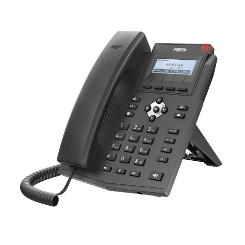 FANVIL X1SG Teléfono IP empresarial para 2 lineas SIP con pantalla LCD, Puertos Gigabit, Códec Opus, conferencia de 3 vías, PoE.