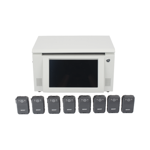 EPCOM XMRA8R3KIT Kit de descarga simultanea para Bodycam | Estación de descarga XMRA8R3 | 8 X Bodycam XMRR3