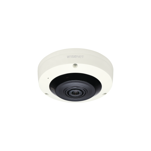 Hanwha Techwin Wisenet XNF-8010R Fisheye IP Interior 6 Megapixel, WDR 120dB, IR 15m, PTZ Digital 8X, Video Analíticos Avanzados, Entrada y Salida de Audio y Alarma