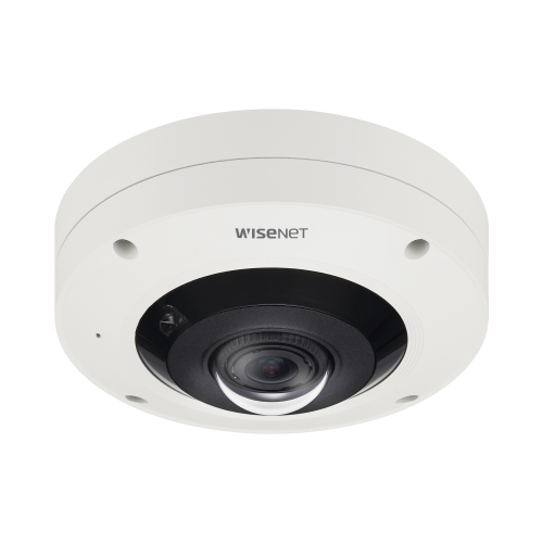 Hanwha Techwin Wisenet XNF-9010RV Fisheye IP 12 Megapixel, WDR 120dB, PTZ Digital 8X, Mapa de Calor y Conteo de Personas, IP66, IK10
