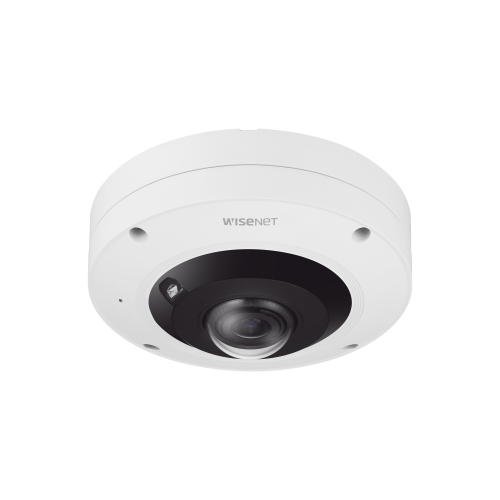 Hanwha Techwin Wisenet XNF-9013RV IA Fisheye IP 12 Megapixel, WDR 120dB, Deteccion de personas con IA, NEMA 4X, IP66, IK10