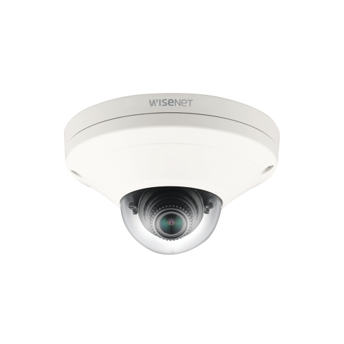 Hanwha Techwin Wisenet XNV-6011 Cámara IP Mini Domo Exterior Antivandálico 2MP, Lente 2.8mm, WDR 150db, H.265 & WiseStream, Conteo de Personas, Video Analíticos Avanzados