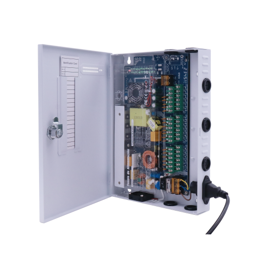 EPCOM POWERLINE XP18DC20HD Fuente PREMIUM, 11-15 V, 18 canales, 20 A, Alta tecnología en seguridad, Doble ventilador, Hasta 1.8 Amperes por Salida, Filtro de ruido por canal, Diseño de alta gama.