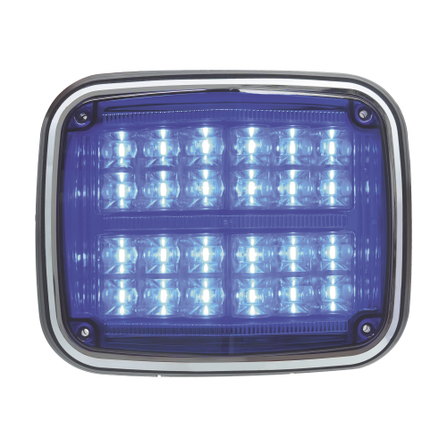 EPCOM INDUSTRIAL SIGNALING XT1895B Luz de advertencia de 8 X 6″, Color Azul, SAE, IP67, Ideal para Ambulancias