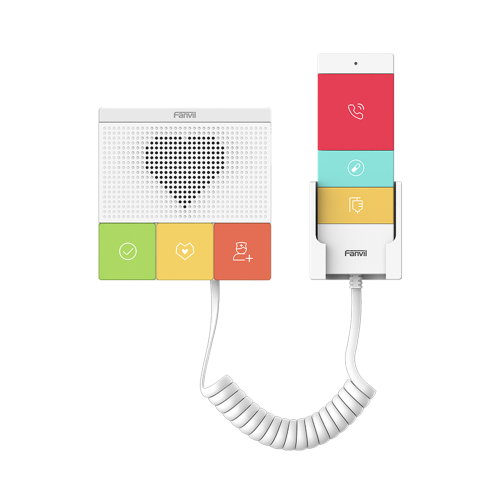 FANVIL Y501Y Intercomunicador SIP para Hospital/Asilos, 6 botones, antibacterial, 1 Relevador integrado