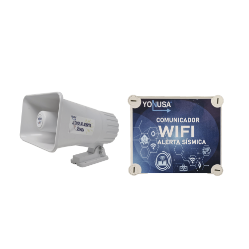 YONUSA YKIT-SISMICO-WIFI KIT de Alertamiento SISMICO con Audio Oficial SASMEX por WIFI