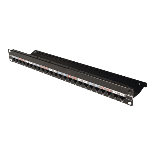 SIEMON Z-PNL-24E Patch Panel Z-MAX, de 24 puertos, Modular (vacío), Plano, 1UR