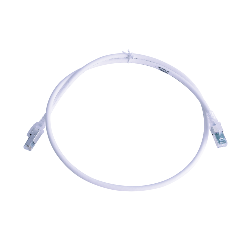SIEMON ZM6A-S03-02B Patch Cord Z-MAX Cat6A S/FTP, CM/LS0H, 3ft, Color Blanco, Versión Bulk (Sin Empaque Individual)