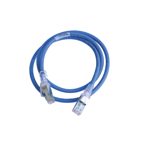 SIEMON ZM6A-S03-06B Patch Cord Z-MAX Cat6A S/FTP, CM/LS0H, 3ft, Color Azul, Versión Bulk (Sin Empaque Individual)