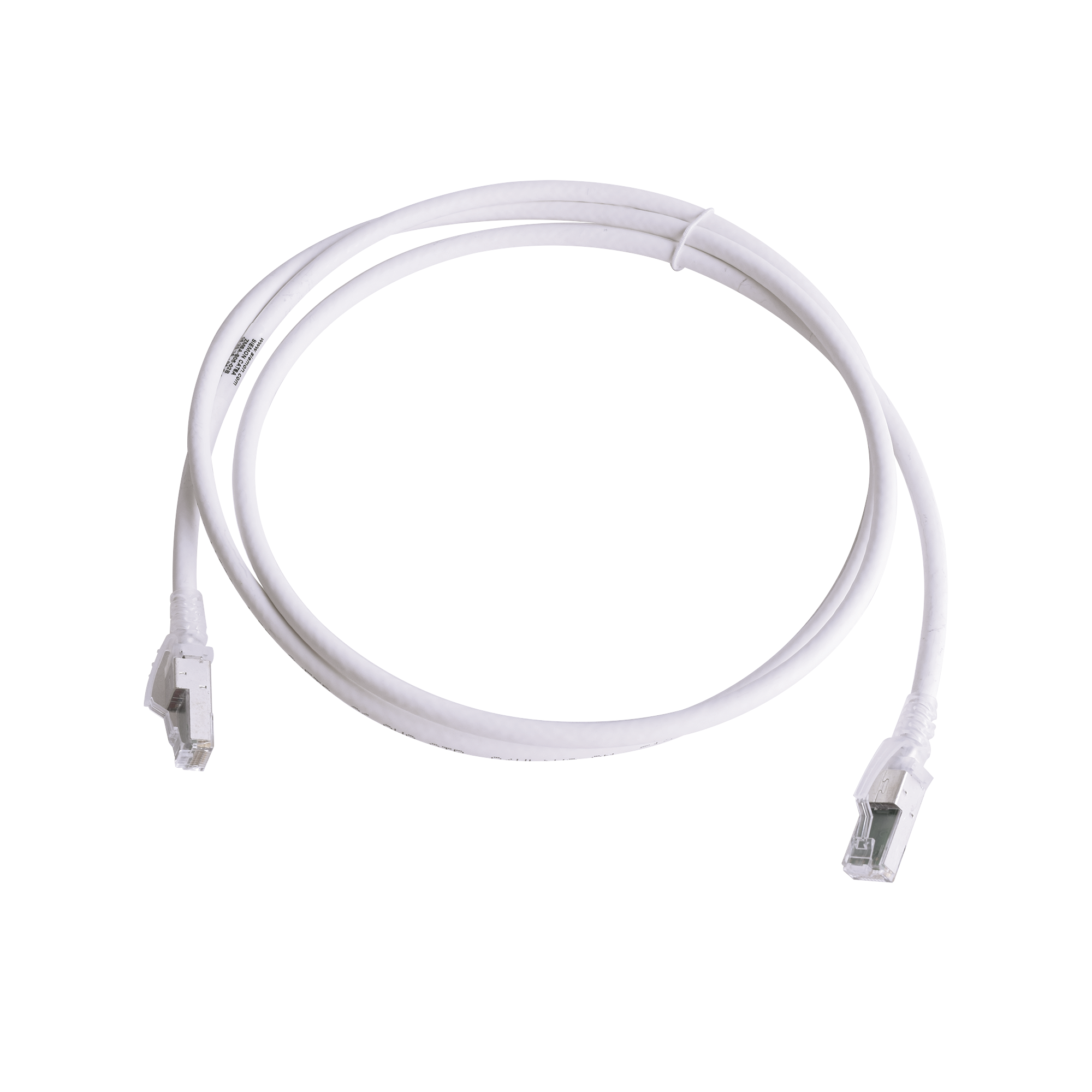 SIEMON ZM6A-S05-02B Patch Cord Z-MAX Cat6A S/FTP, CM/LS0H, 5ft, Color Blanco, Versión Bulk (Sin Empaque Individual)