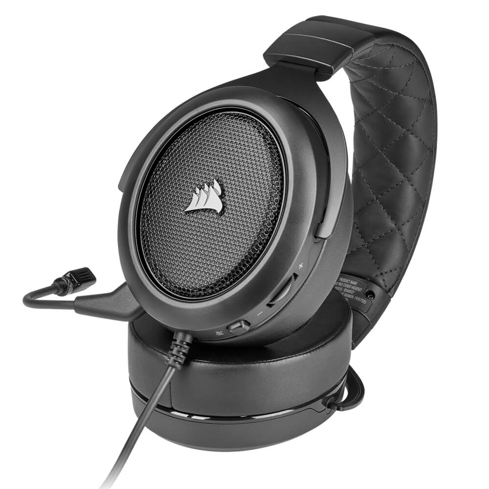Diadema Corsair HS50 Pro Carbón con Microfono Alambrica Estereo 3.5mm, PC - PS4 - XBOX ONE - Switch, CA-9011215-NA - Image 7