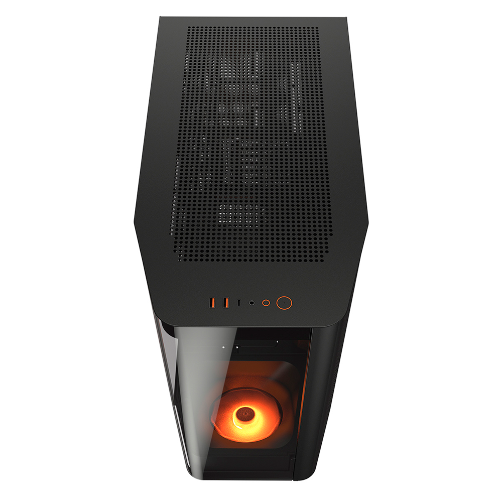 Gabinete Cougar FV270, MidTower E-ATX, Ventiladores ARGB PWM Integrados, Prisma de Luz, Protector de Filtro, Soporte Sin Herramientas, Negro, 3858M60.0001 - Image 4