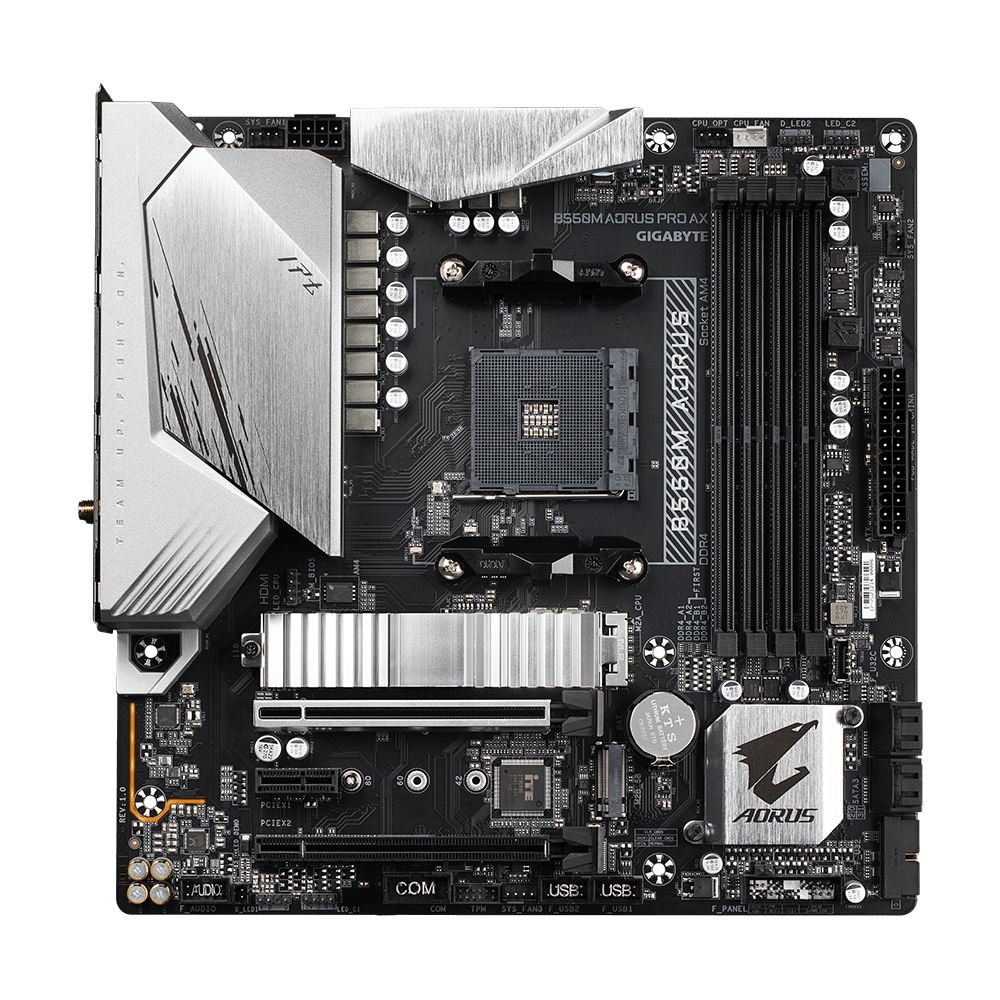 Tarjeta Madre Gigabyte B550M AORUS PRO AX, AM4, AMD RYZEN 3000 SERIES, Micro ATX - Image 2
